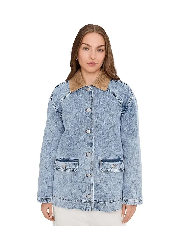 Куртка Relaxed Barn Jacket Avec Les Filles — голубой