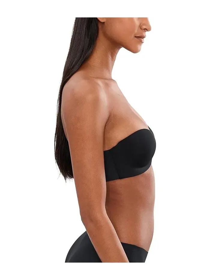 Бюстгальтер бесшовный без бретелек Perfectly Fit Calvin Klein Underwear — изображение 2 из 4, черный