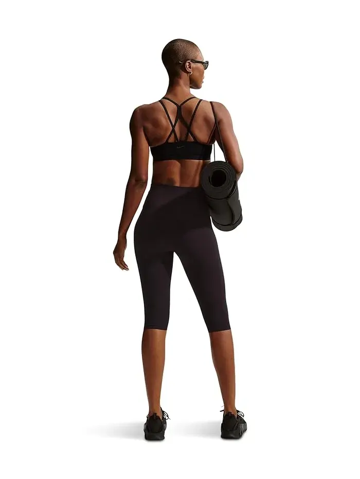 Спортивный бюстгальтер Dri-FIT Zenvy Strappy Nike — изображение 3 из 4, черный/серый