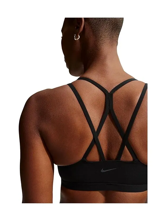 Спортивный бюстгальтер Dri-FIT Zenvy Strappy Nike — изображение 4 из 4, черный/серый