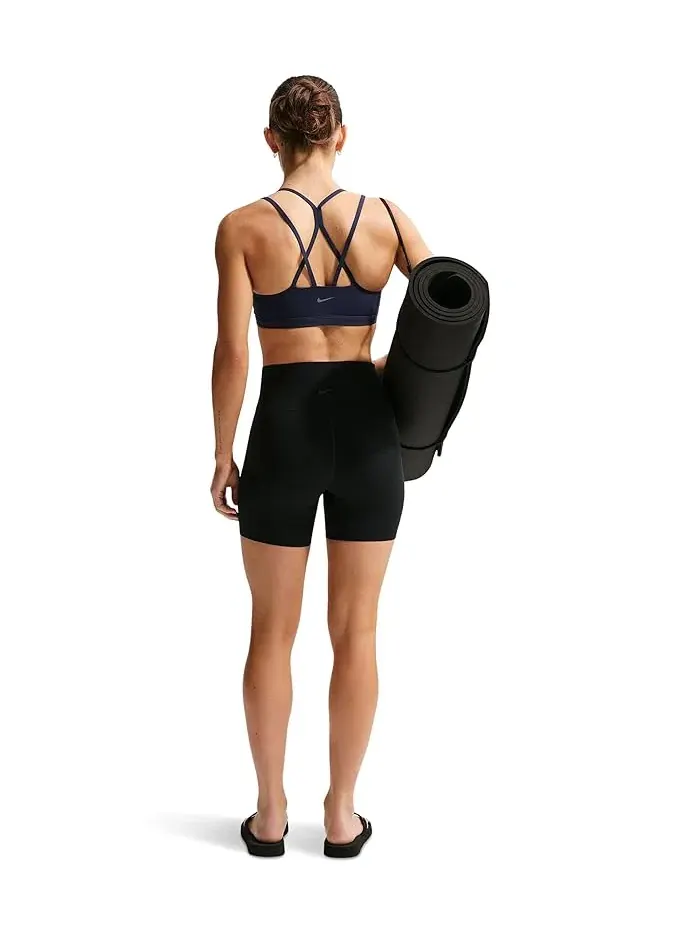 Спортивный бюстгальтер Dri-FIT Zenvy Strappy Nike — изображение 3 из 3, темно-синий/белый