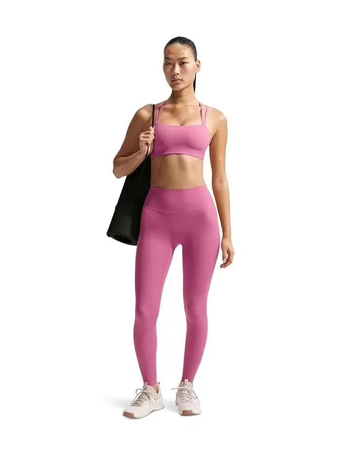 Спортивный бюстгальтер Dri-FIT Zenvy Strappy с легкой поддержкой Nike — изображение 2 из 5, белый