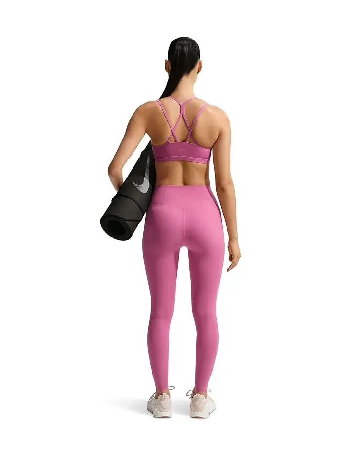 Спортивный бюстгальтер Dri-FIT Zenvy Strappy с легкой поддержкой Nike — изображение 3 из 5, белый