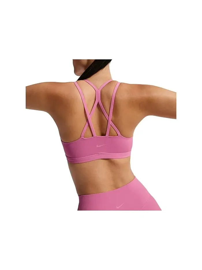 Спортивный бюстгальтер Dri-FIT Zenvy Strappy с легкой поддержкой Nike — изображение 5 из 5, белый