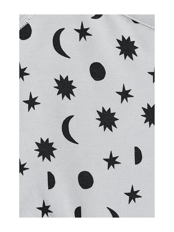 Комплект Wiggle Set из TENCEL Stars and Moon on Tonal Grey, Hanna Andersson — изображение 3 из 3, серый