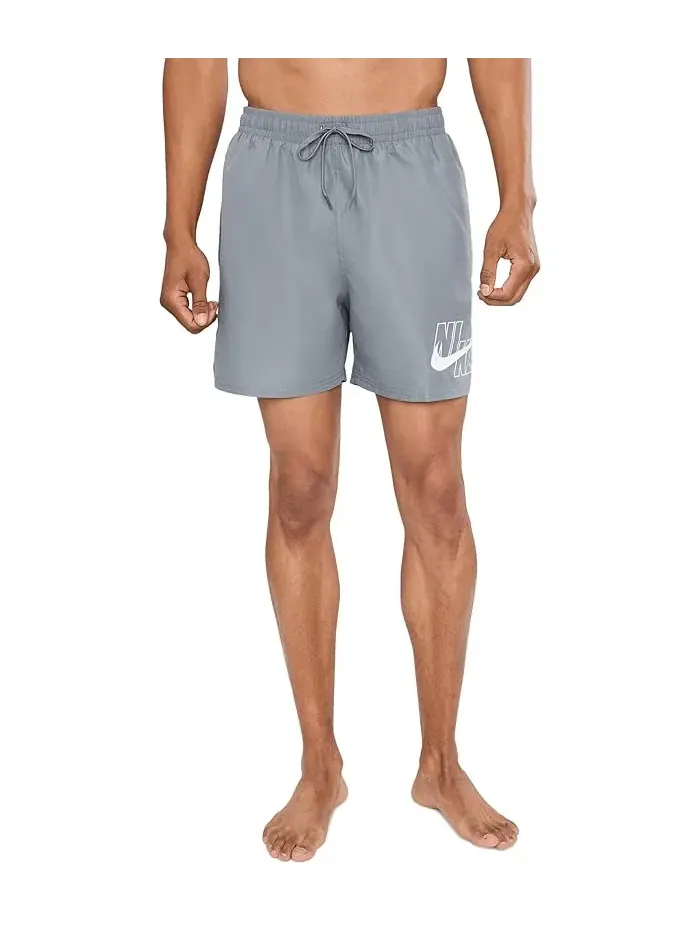 Плавки Nike Breaker Logo 5" Brief Lined Volley — изображение 1 из 5, серый