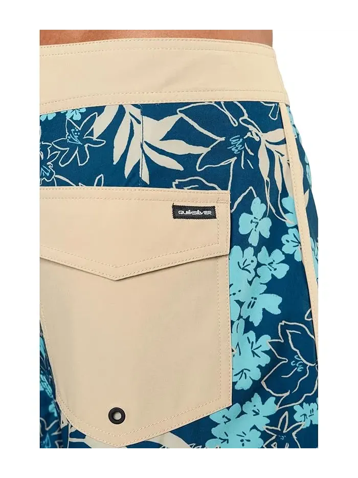 Плавки с цветочным принтом Jetty Bloom 19 Quiksilver — изображение 5 из 5, темный джинсовый синий