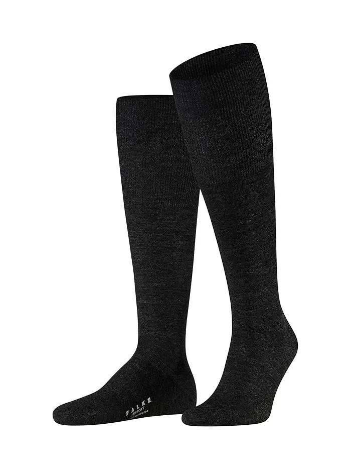Носки гольфы Airport Falke — серый