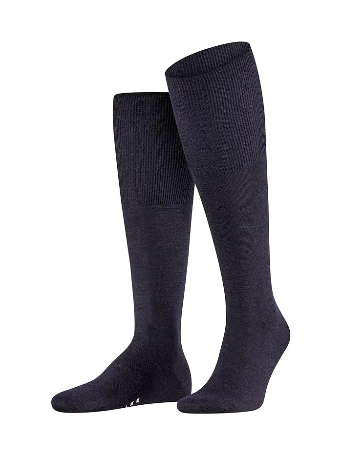 Гольфы Airport шерсть Falke — серый