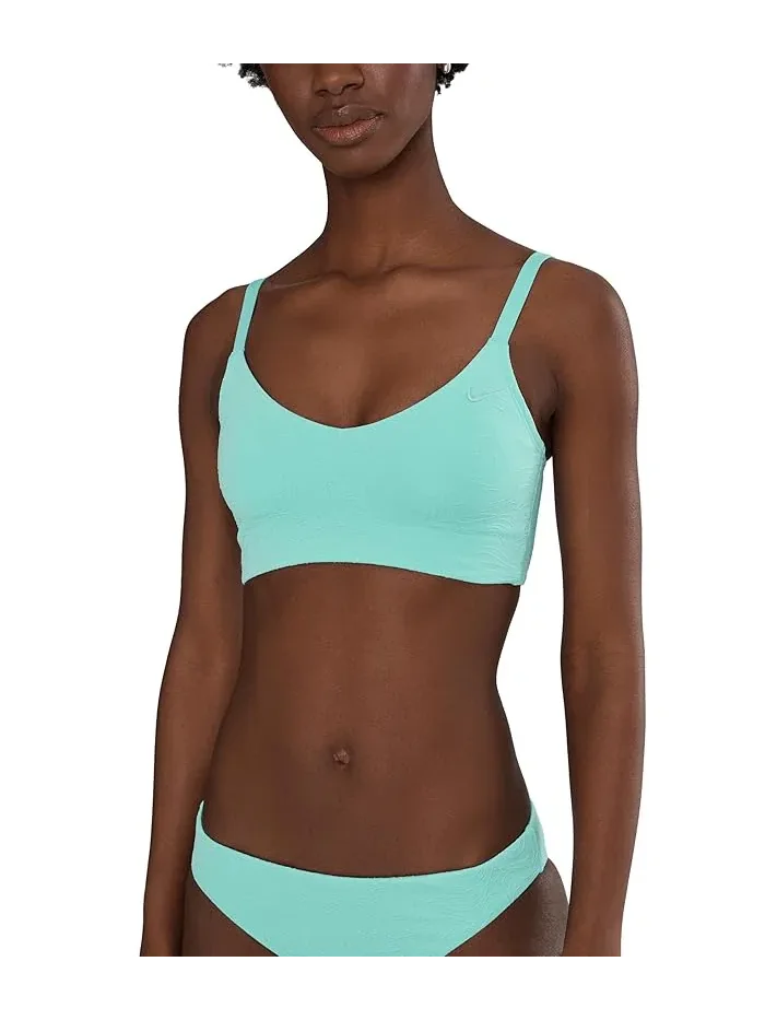 Купальник Nike Line Wave Jacquard V Neck Midkini — изображение 1 из 5, бирюзовый