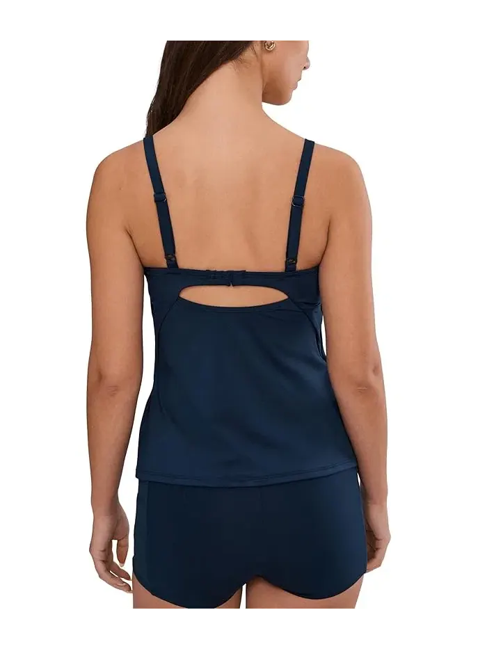 Танкини Effortless Essential V-neck Nike — изображение 4 из 5, темно-синий