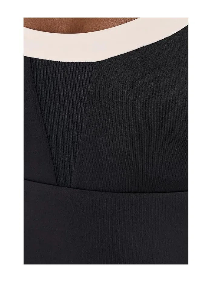 Купальник слитный Bold Color Block V-Back Nike — изображение 4 из 4, черный
