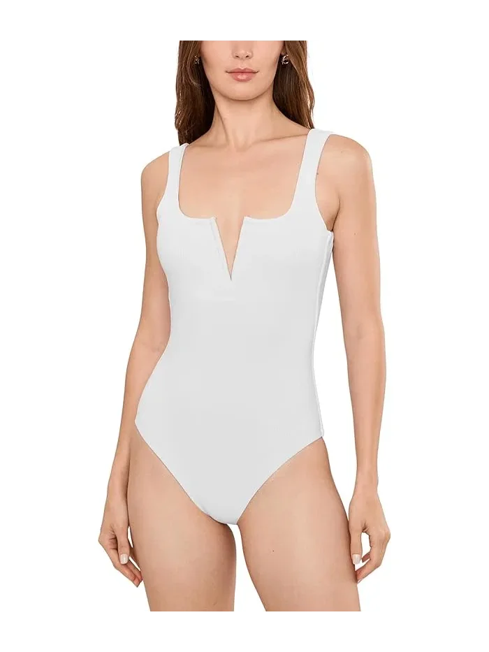 Купальник слитный Tropez Beach Riot — белый