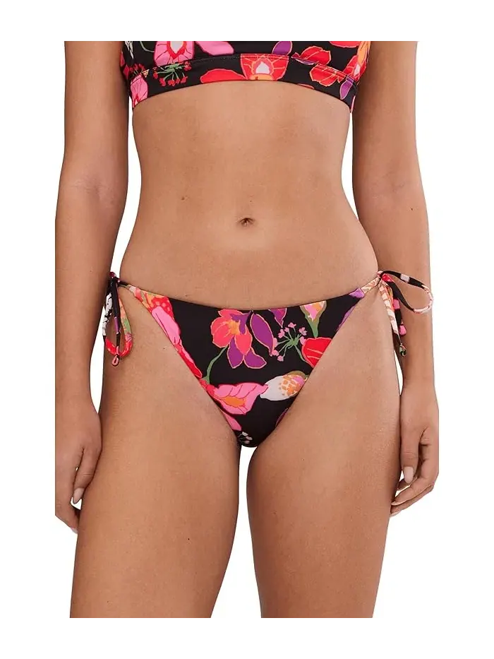 Купальник бикини Hot House Floral Tie String Nike — изображение 1 из 4, черный