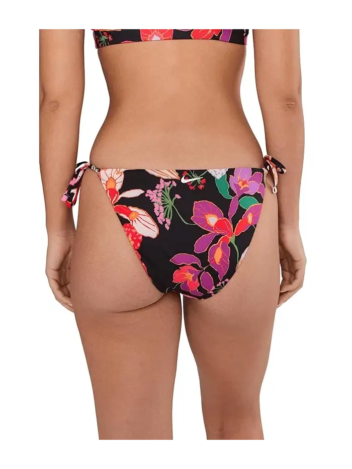 Купальник бикини Hot House Floral Tie String Nike — изображение 3 из 4, черный