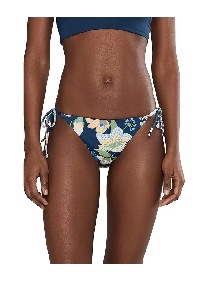 Купальник бикини с завязками Hot House Floral Tie String Nike — изображение 1 из 5, темно-синий