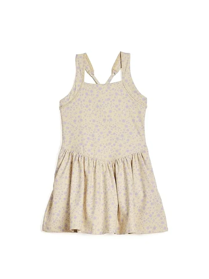 Платье мини с заниженной талией YPB Anise Flower, abercrombie kids — желтый