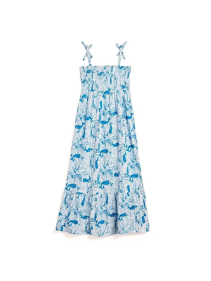 Платье-макси с квадратным вырезом Mini Kailua Maxi Lilly Pulitzer Kids — изображение 2 из 3, синий