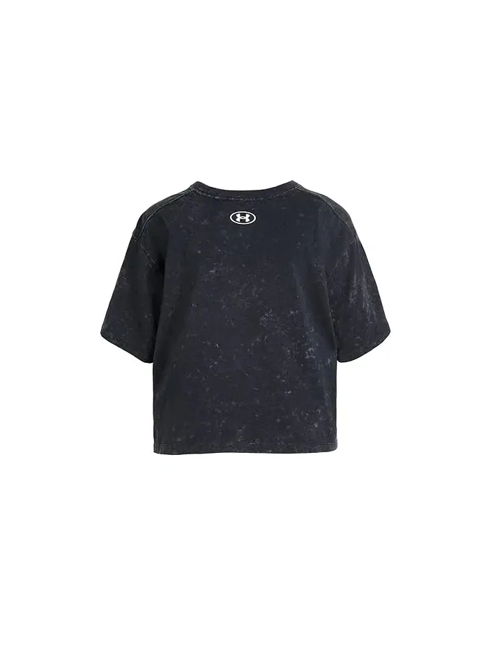 Футболка хлопковая Rival Wash Under Armour Kids — изображение 2 из 3, черный/белый