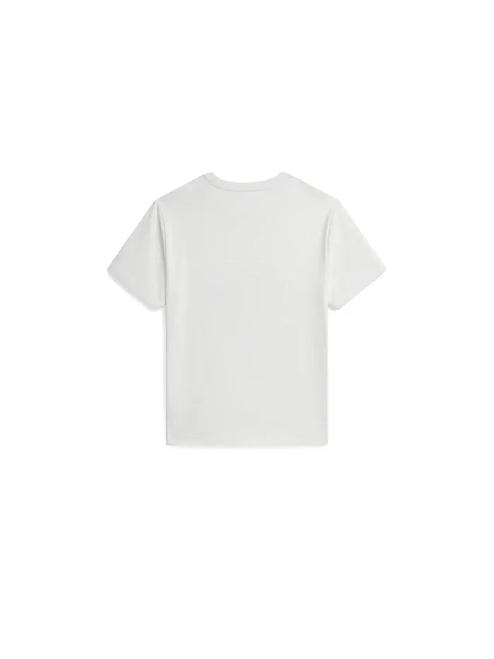 Футболка Big Pony Cotton Jersey Tee Polo Ralph Lauren Kids — изображение 2 из 2, белый