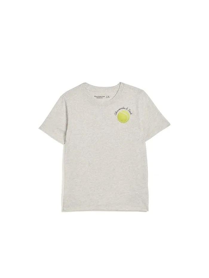 Футболка оверсайз теннисная Abercrombie Kids — бежевый