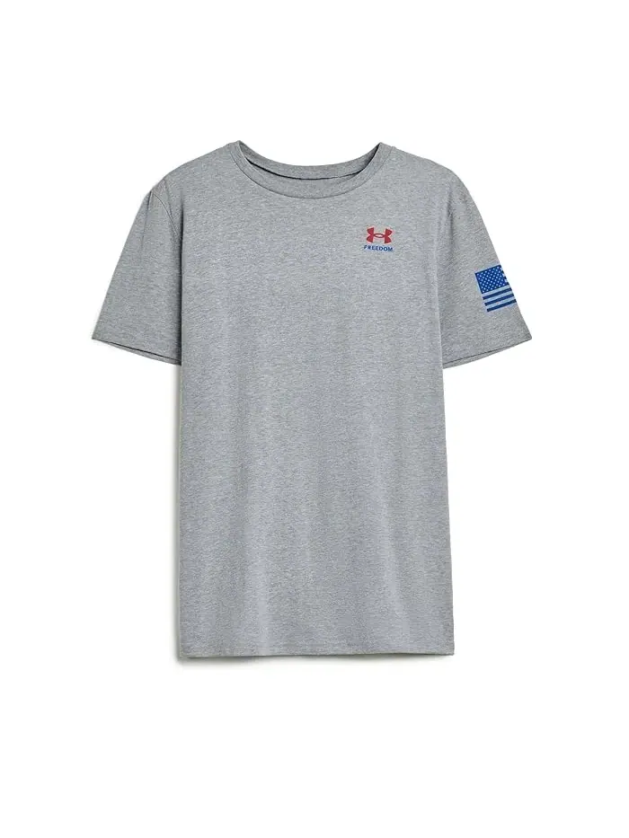 Футболка с коротким рукавом Freedom Flag Under Armour Kids — изображение 1 из 3, королевско-синий