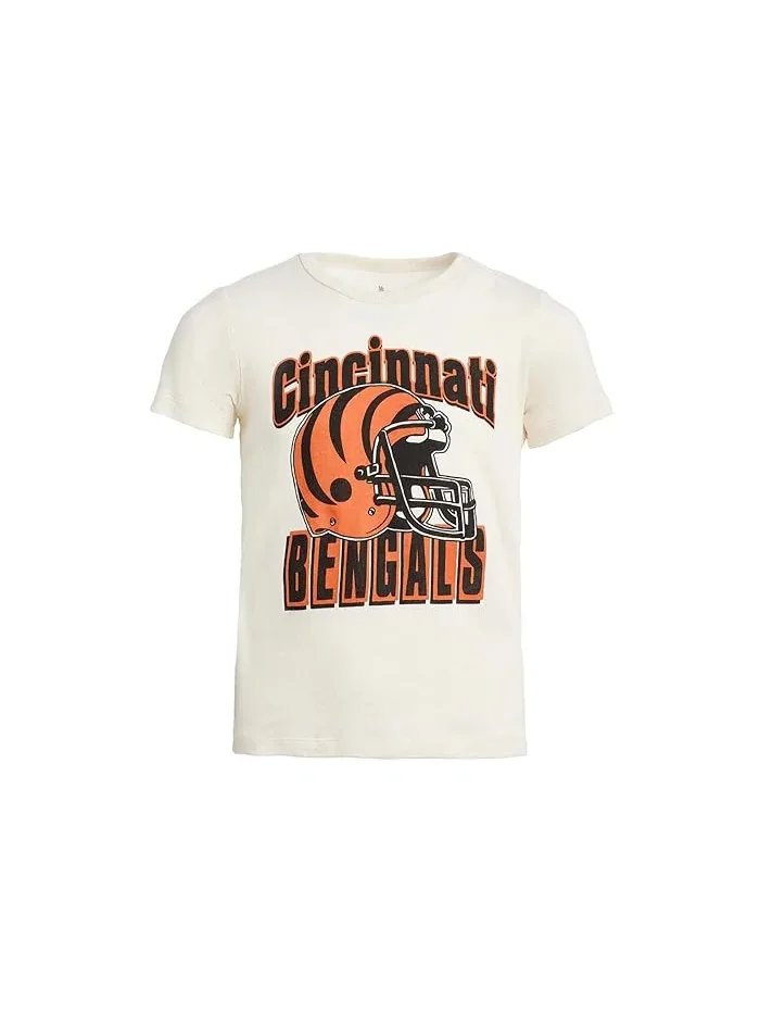 Футболка с принтом Cincinnati Bengals Junk Food Clothing Kids — белый