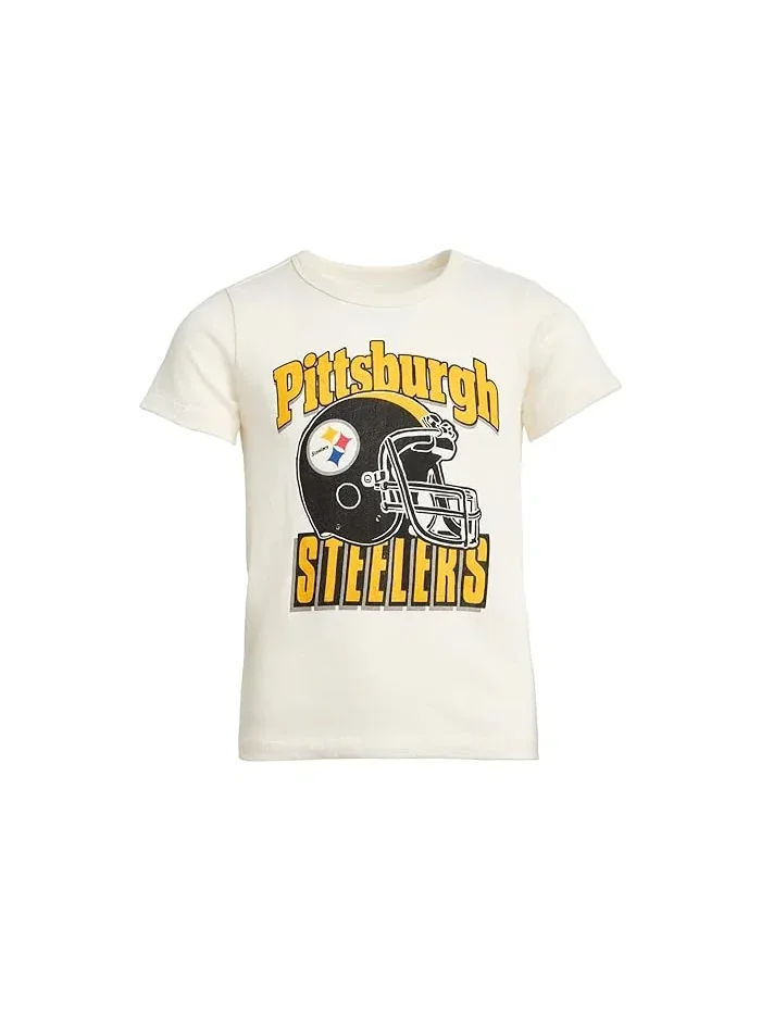 Футболка с принтом Pittsburgh Steelers NFL Junk Food Clothing Kids — белый