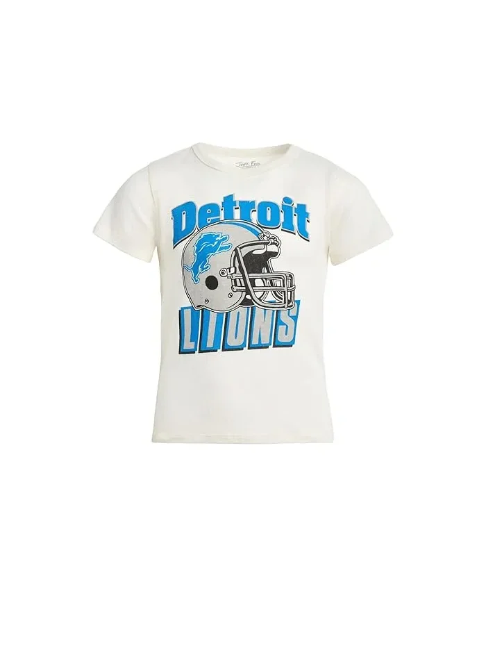 Футболка с принтом NFL Detroit Lions Helmet Junk Food Clothing Kids — белый