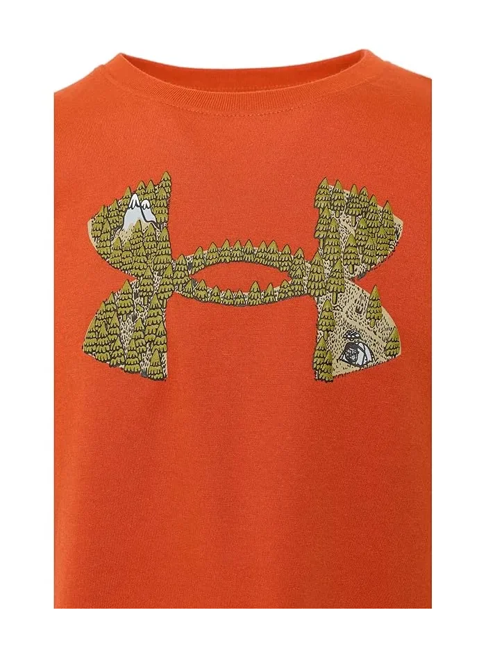Футболка Camp Logo Tee Under Armour Kids — изображение 3 из 3, оранжевый