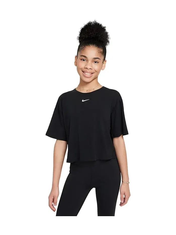 Футболка Nike One Relaxed Dri-FIT — изображение 1 из 3, черный/белый