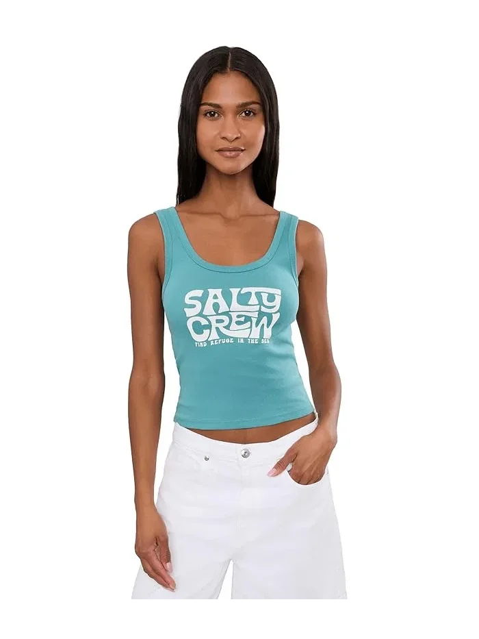 Топ майка Freestyle Tank Salty Crew — изображение 1 из 5, бирюзовый
