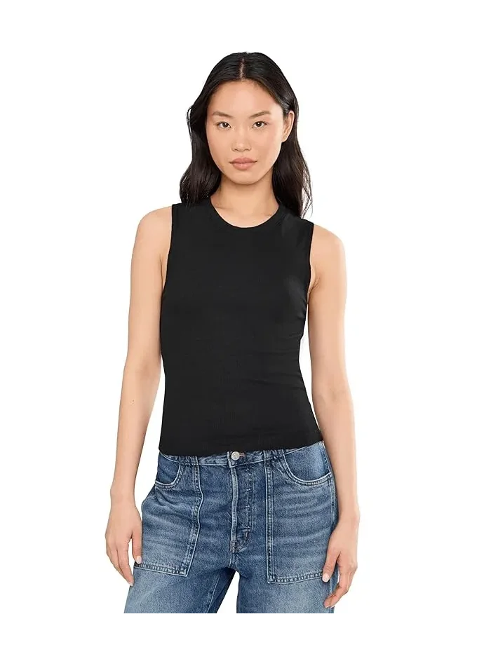Топ Jorgi Crop Crew Tank Michael Stars — черный