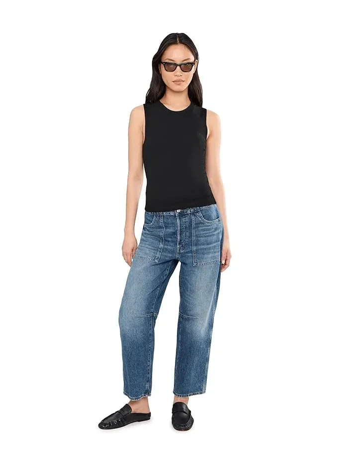 Топ Jorgi Crop Crew Tank Michael Stars — изображение 2 из 5, черный