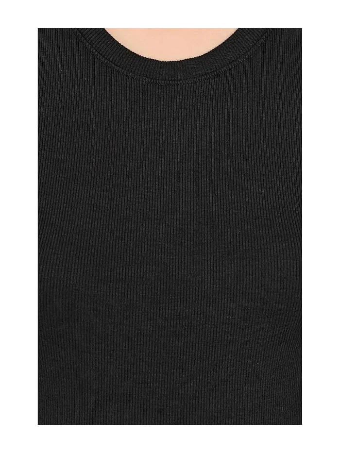 Топ Jorgi Crop Crew Tank Michael Stars — изображение 5 из 5, черный
