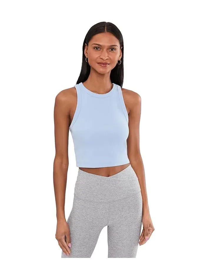 Топ-кроп Garment Dye Rib Cropped Tank Beyond Yoga — изображение 1 из 5, пастель/синька