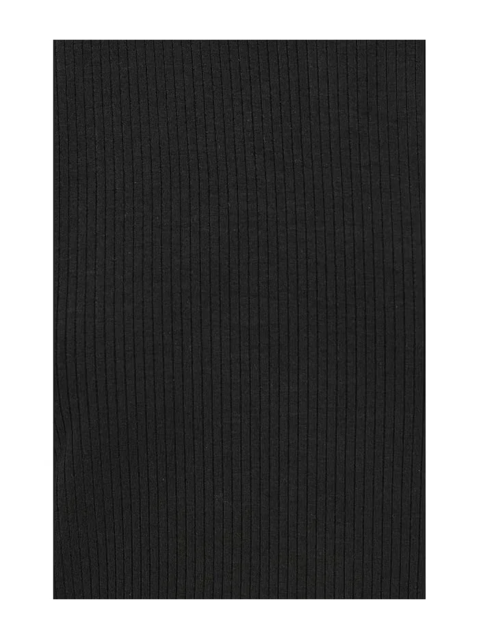 Топ с воротником-стойкой вязаный укороченный Eileen Fisher — изображение 5 из 5, белый