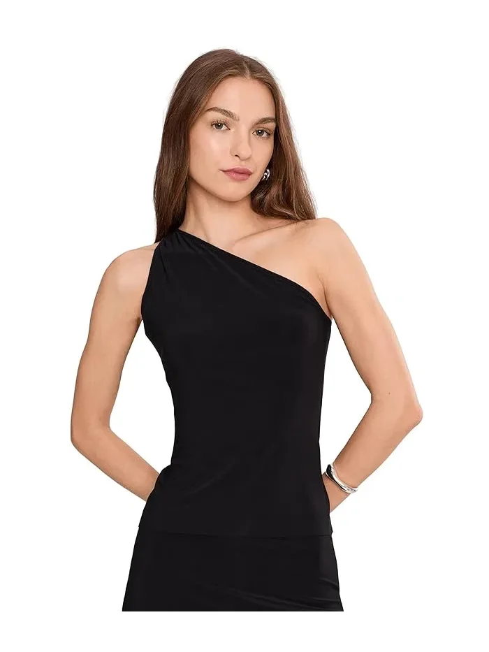 Топ Norma Kamali One Shoulder — изображение 1 из 5, черный