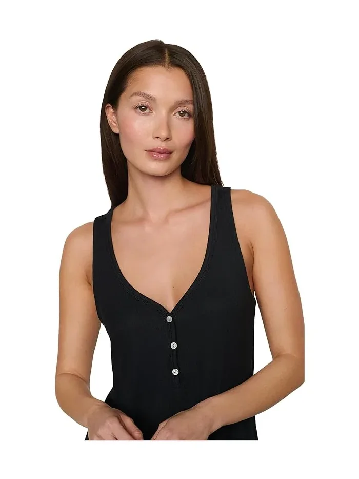 Топ Eberjey Dream Rib V-Neck — изображение 1 из 4, черный