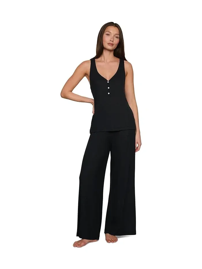 Топ Eberjey Dream Rib V-Neck — изображение 2 из 4, черный