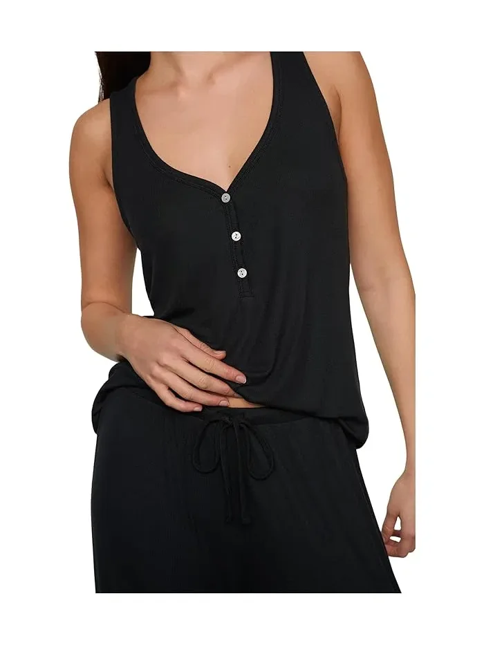 Топ Eberjey Dream Rib V-Neck — изображение 4 из 4, черный