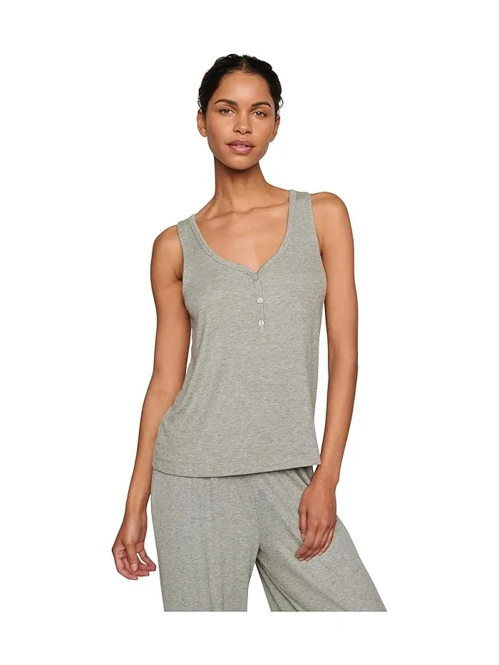 Топ Dream Rib V-Neck Eberjey — изображение 1 из 4, темный серый