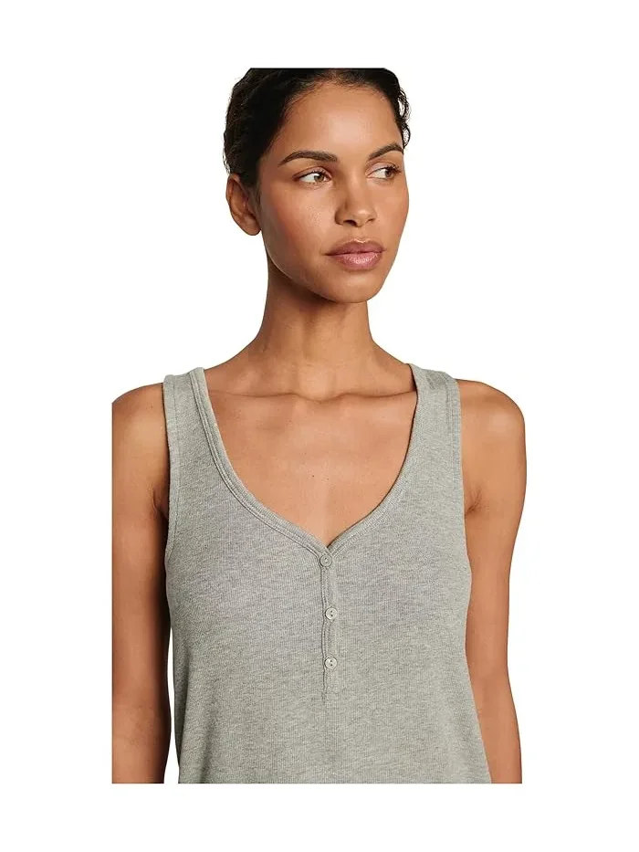 Топ Dream Rib V-Neck Eberjey — изображение 4 из 4, темный серый