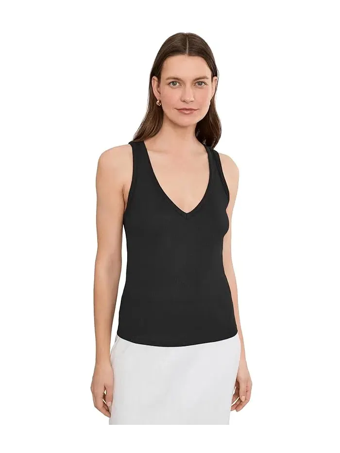 Футболка с V-образным вырезом Ivara Racerback Tank Michael Stars — изображение 1 из 5, черный