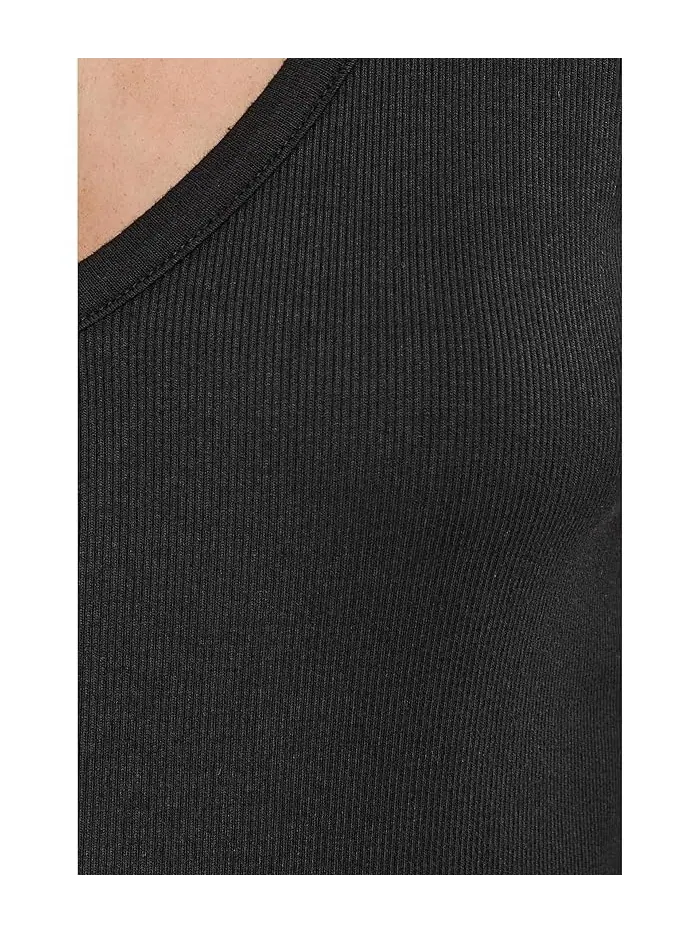 Футболка с V-образным вырезом Ivara Racerback Tank Michael Stars — изображение 5 из 5, черный
