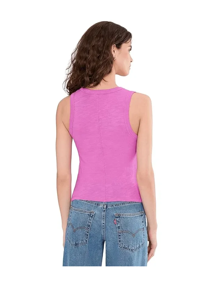 Топ с боковыми складками Vintage Side Pleat Tank Lilla P — изображение 4 из 5, желтый