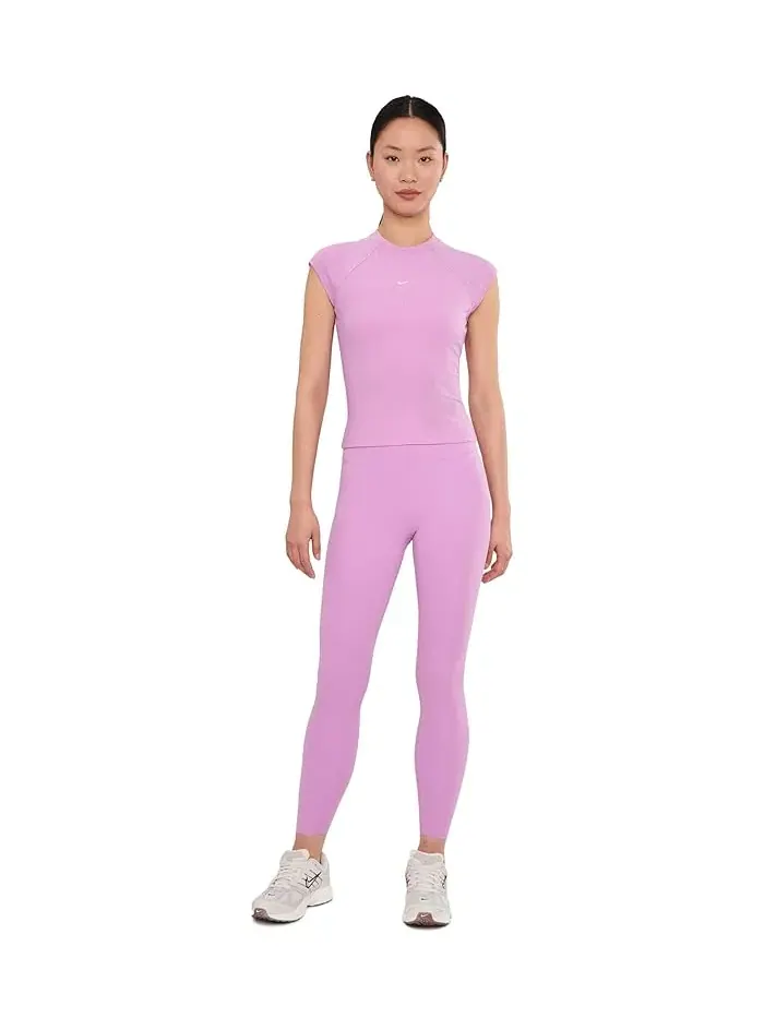 Футболка Nike Sportswear Chill Knit Rib с коротким рукавом — изображение 2 из 5, маджента/небесный