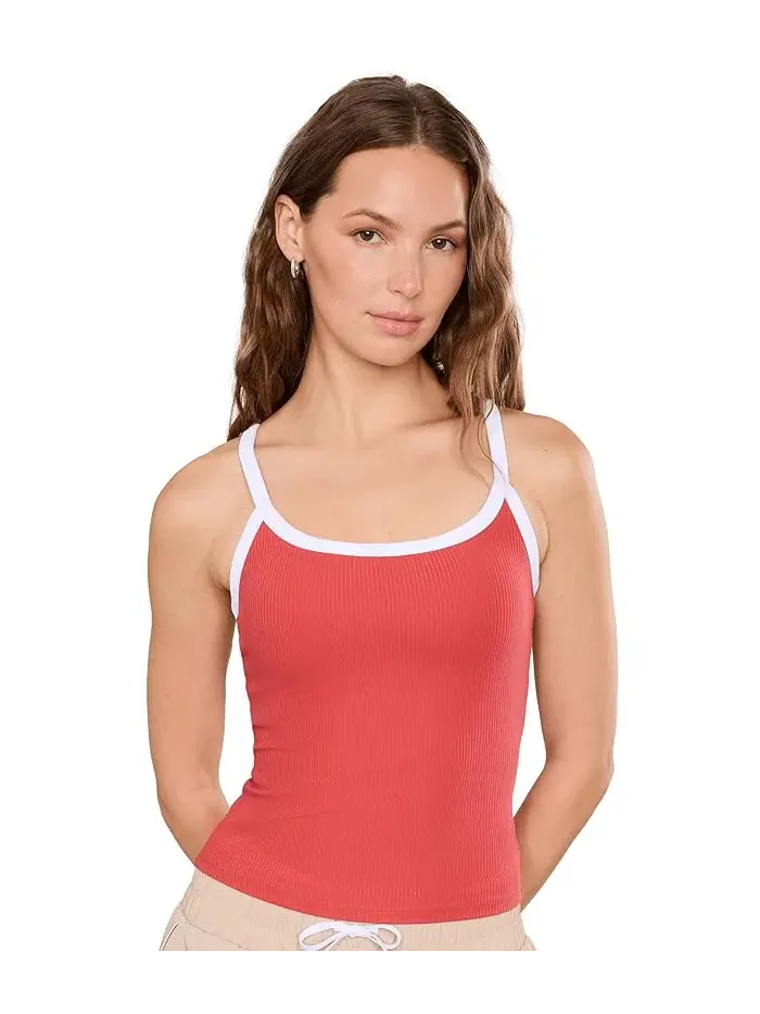 Топ Varley Theon Scoop Neck Tank — изображение 1 из 5, оранжевый