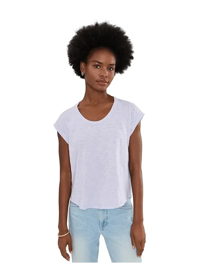 Топ с манжетами свободный крой Cuff Sleeve Boxy Top Lilla P — белый