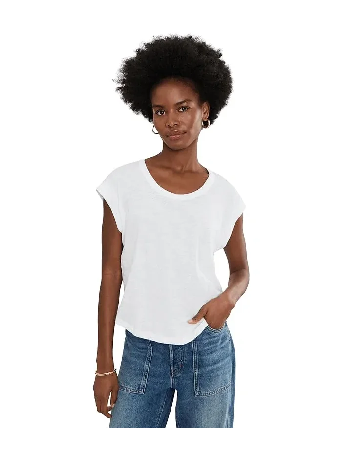Топ Cuff Sleeve Boxy Lilla P — изображение 1 из 5, белый